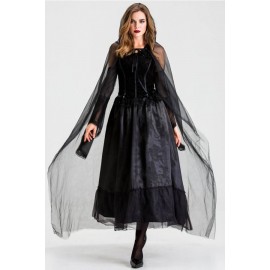 Black Witch Dress Halloween Cosplay Apparel