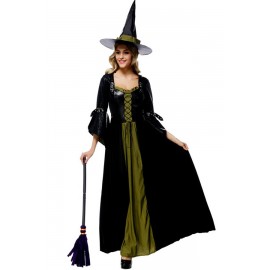 Black Beautiful Halloween Witch Apparel