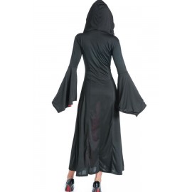 Black Wicked Dress Beautiful Witch Halloween Cosplay Apparel