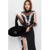 Black Beautiful Mesh Dress Witch Halloween Cosplay Apparel