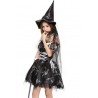 Black Beautiful Dress Witch Halloween Cosplay Apparel