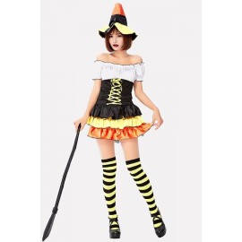 Yellow Witch Dress Halloween Apparel