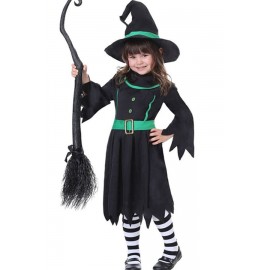 Black Witch Cute Kids Apparel