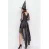 Black Beautiful Sequin Dress Wicked Witch Cosplay Apparel