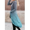 Sapphire Ombre Button Up Pocket Long Sleeve Casual Cardigan