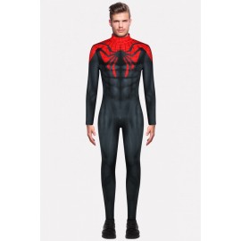 Men Black Spiderman Halloween Apparel