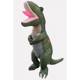 Men Army-green Tyrannosaurus Rex Inflatable Adult Halloween Apparel