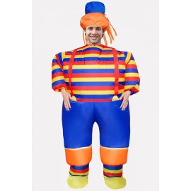 Men Multi Clown Inflatable Adult Cute Carnival Apparel