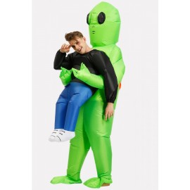Men Green Alien Inflatable Adults Halloween Apparel