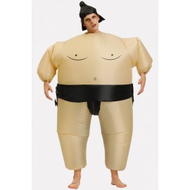 Men Black Sumo Wrestler Inflatable Cute Cosplay Apparel
