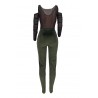 Lovely Beautiful See-through Green One-piece Jumpsuit