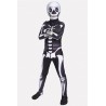 Black Fortnite Skeleton Kids Halloween Apparel