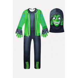 Green Fortnite 3d Print Kids Halloween Cosplay Apparel