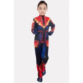 Multi Captain Marvel Zentai Kids Halloween Cosplay Apparel