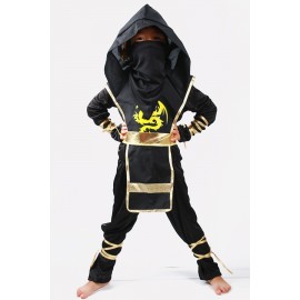 Black Ninja Kids Cute Halloween Apparel