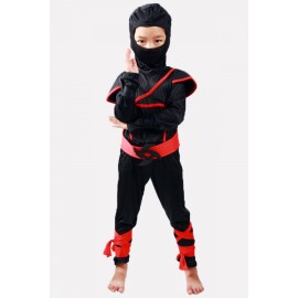 Black Ninja Kids Cute Halloween Cosplay Apparel